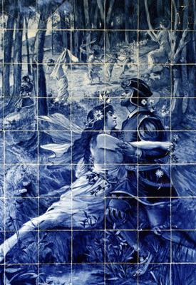 RTW0183  Romantic painted tiles