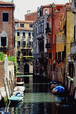 RTW0162  Colorful, peaceful waterway