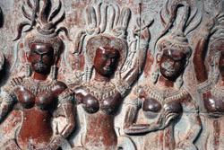 Carvings adorn the entire Angkor Wat structure