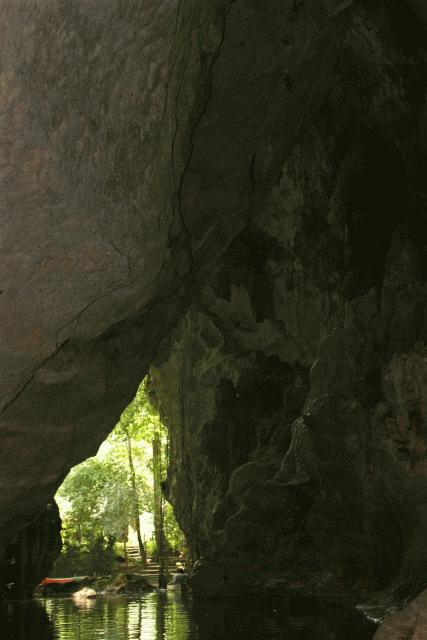 Leaving Barton Creek Cave