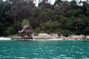 This is the cove in which we were able to swim with 3 giant Green Turtles.