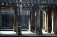 The architecture of Angkor Wat is amazing. Diffused lighting is the norm throughout.