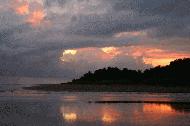 Our first sunset of the trip! Playa Uvita, Costa Rica.