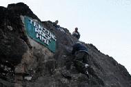 Paul practices rock climbing at the Tenzing Norgay mountaineering school
