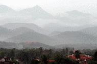 Luang Prabang in the morning. Luang Prabang is a UNESCO World Hertigage city