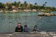 peter, paul and steve snorkeling the day away