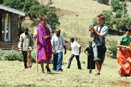 The prophet and the paparazzi. Paul's 12th birthday party... Maasai style.
