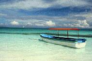 RTW0112  Boat anchored off Kendwa Beach